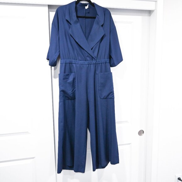 Rodebjer Small Talia Spring Jumpsuit in Navy 100% Wool - Picture 3 of 8